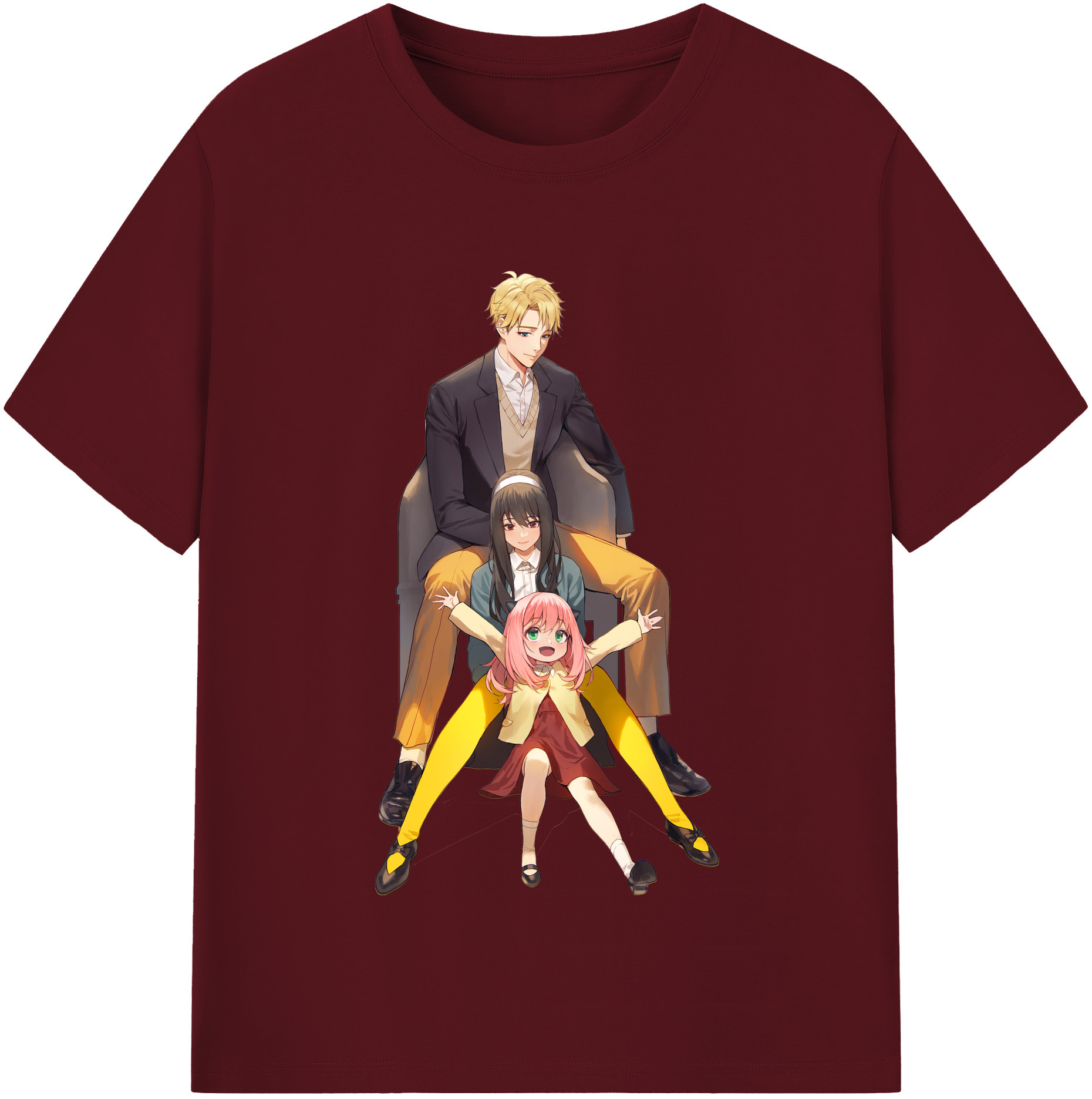 （画像用） SPY×FAMILY间谍家家酒 綿100％半袖Tシャツ（フロントプリント）